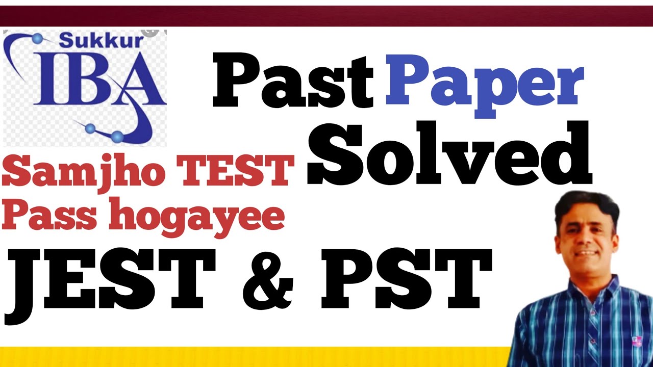IBA Past Paper solved | PST & JEST Past Paper |How to solve PST & JEST IBA Paper?| English portion