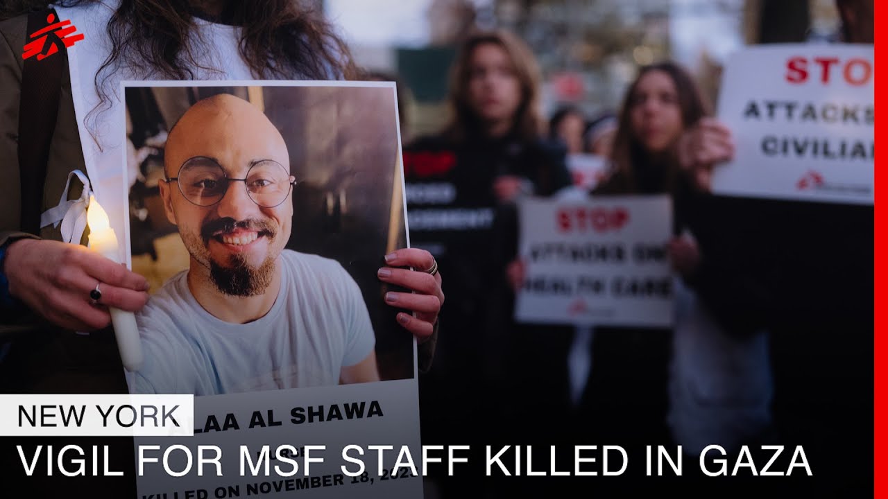 MSF Calls for Ceasefire in Gaza in Front of UN Headquarters