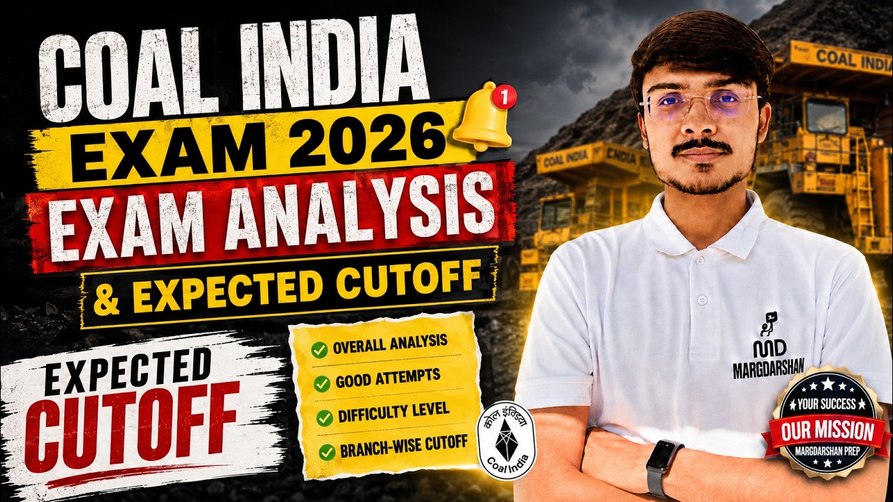 Coal India Exam 2026 | Exam Analysis | Expected Cutoff, Difficulty & Branch-Wise Cutoff