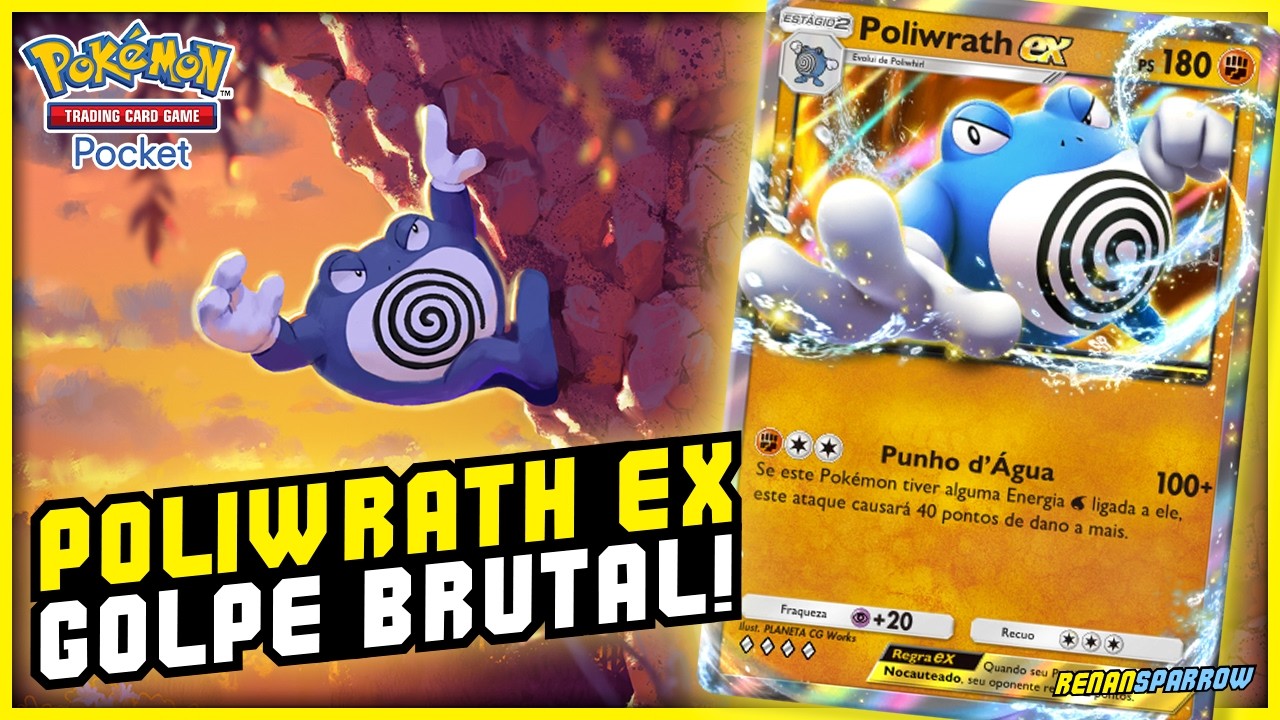 ABSURDO: NOVO DECK DO POLIWRATH BUFA MUITO O DANO! || Pokémon TCG Pocket #291