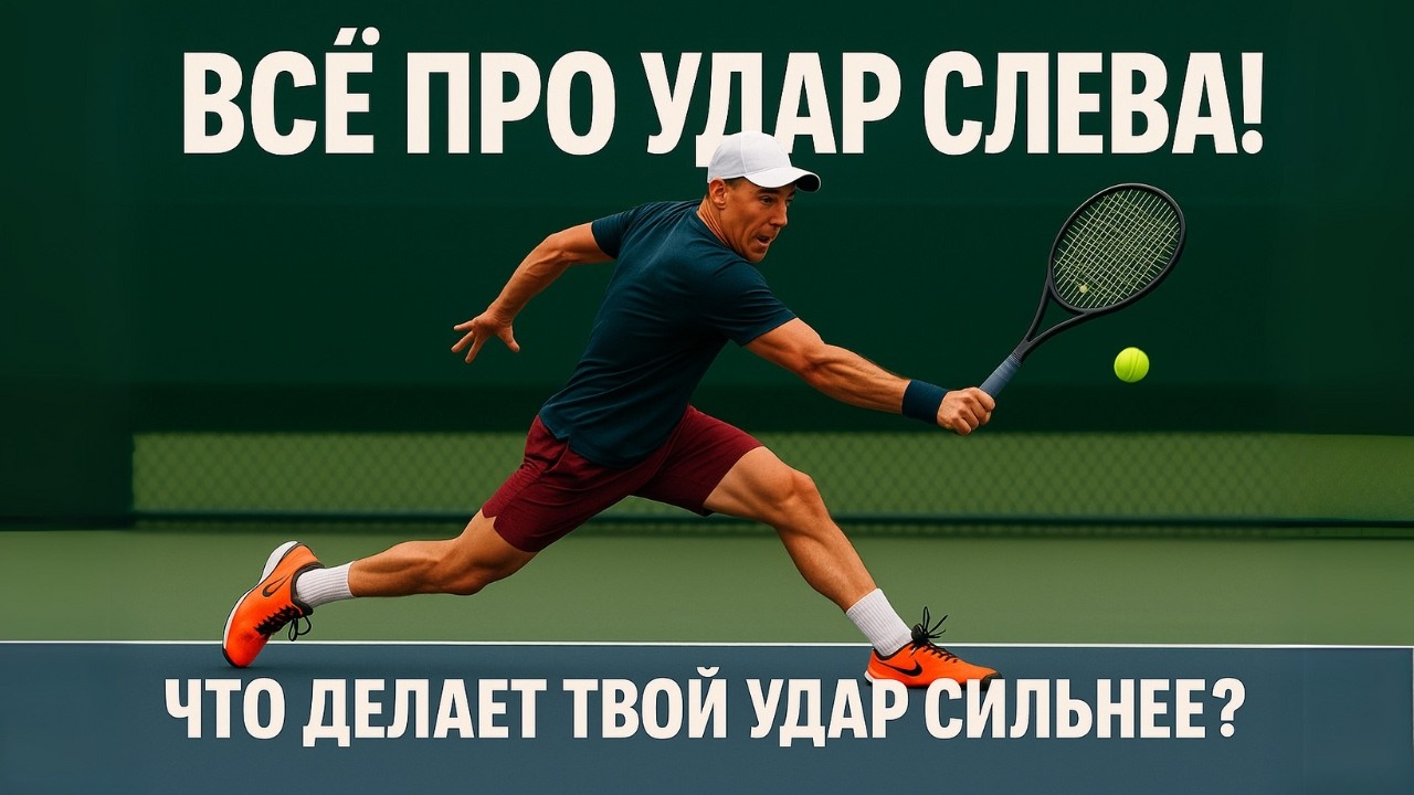 🎾Техника удара слева для теннисистов от А до Я! Каждый теннисист должен это знать ☝️