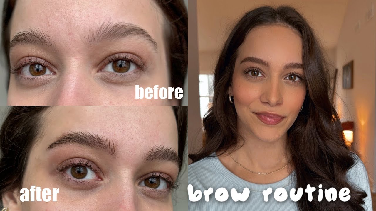 game changing Eyebrow Routine / brow shaping, trimming, and fill in 2024