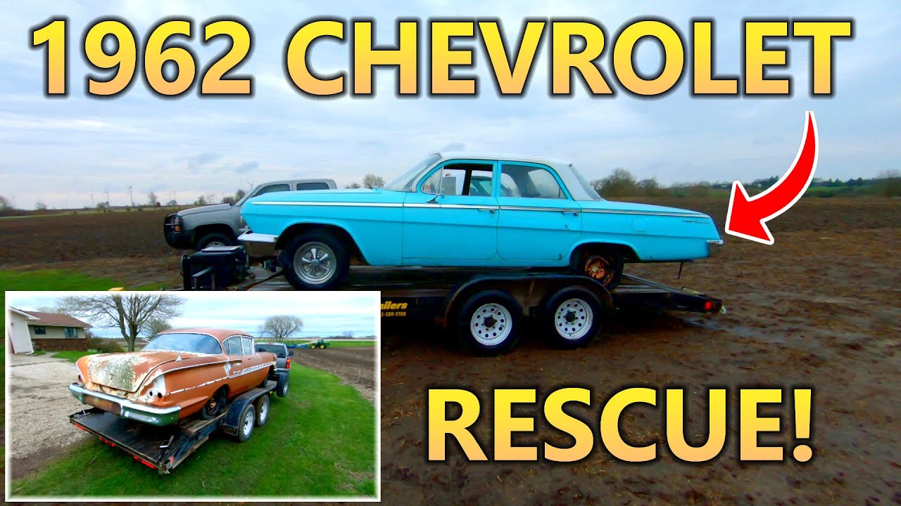 1962 Chevy Belair Rescue | GOODBYE 1958 Biscayne!  NEW Project 1952 Chevy 3600 5-Window Truck!!!