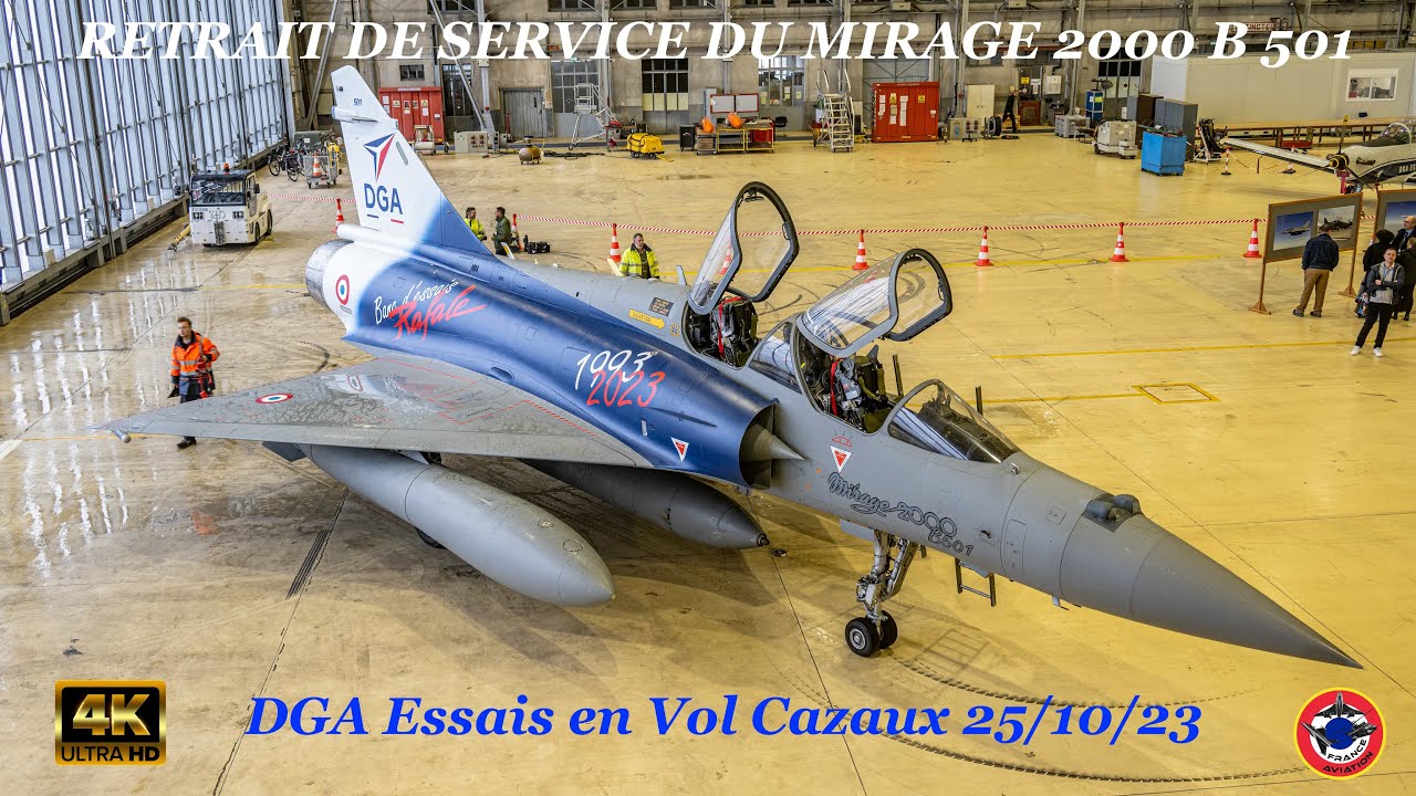 RETRAIT DE SERVICE DU MIRAGE 2000  B 501 DGA CAZAUX 25 OCT 23