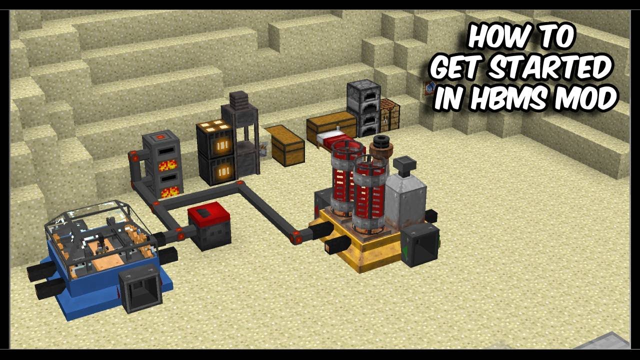 How to get Started in HBMs Nuclear Tech Mod || HBMs Mod Beginners Guide for Minecraft
