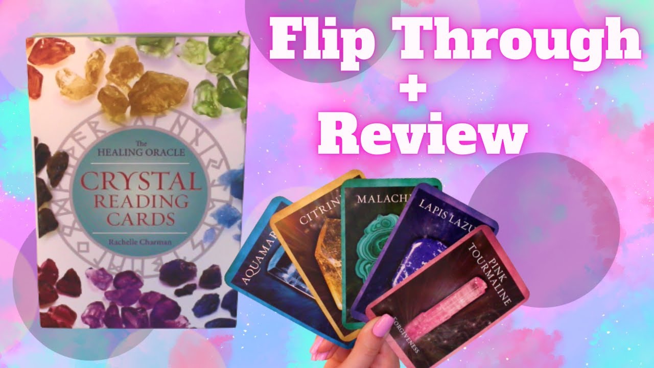 ♡︎𝐹𝑙𝑖𝑝 𝑇ℎ𝑟𝑜𝑢𝑔ℎ ♡ Crystal Reading Cards Healing Oracle Cards 🔮 | Deck Unboxing & Review