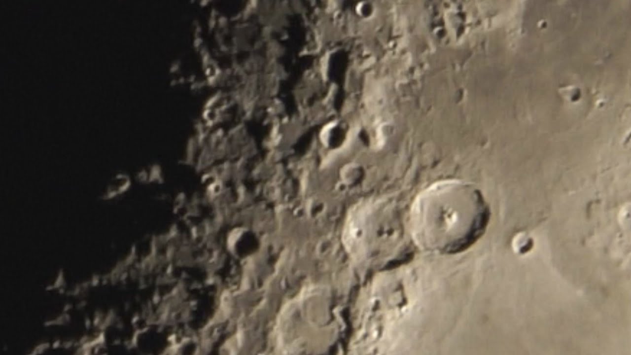 My Meade 12 inch telescope with 4K detailed Video mode of Moon  and Objects passing by it