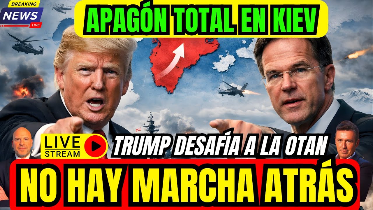 DIRECTO.CONMOCIÓN EN LA OTAN.TRUMP DESAFIA A RUTTE EN DAVOS.RUSIA DEJA KIEV SIN LUZ.UCRANIA IRÁN