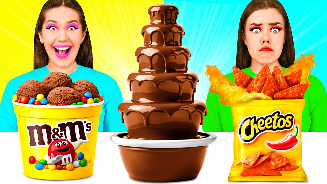 Schoko-Brunnen Challenge | Lustige Food Challenges