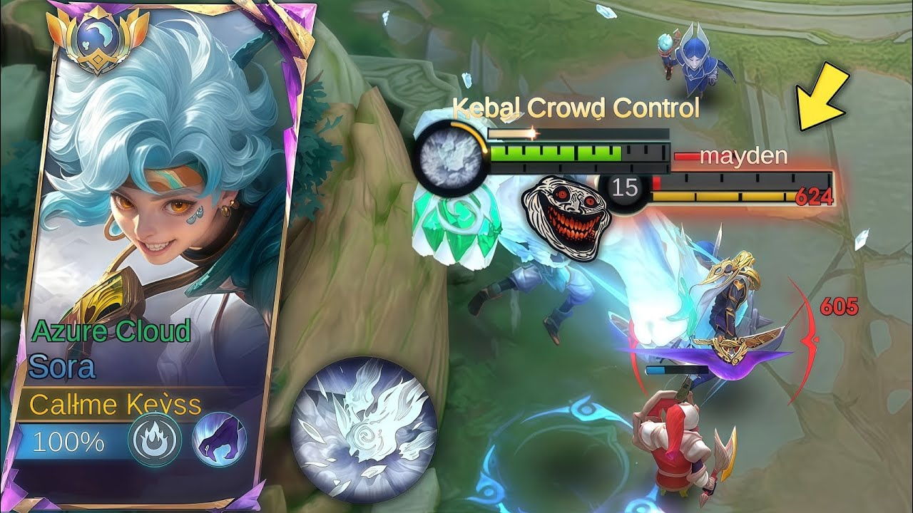 SORYY NOLAN ! SORA JUNGLER LOCK NOLAN MUSUH SAMPAI KENA MENTAL | SORA MLBB