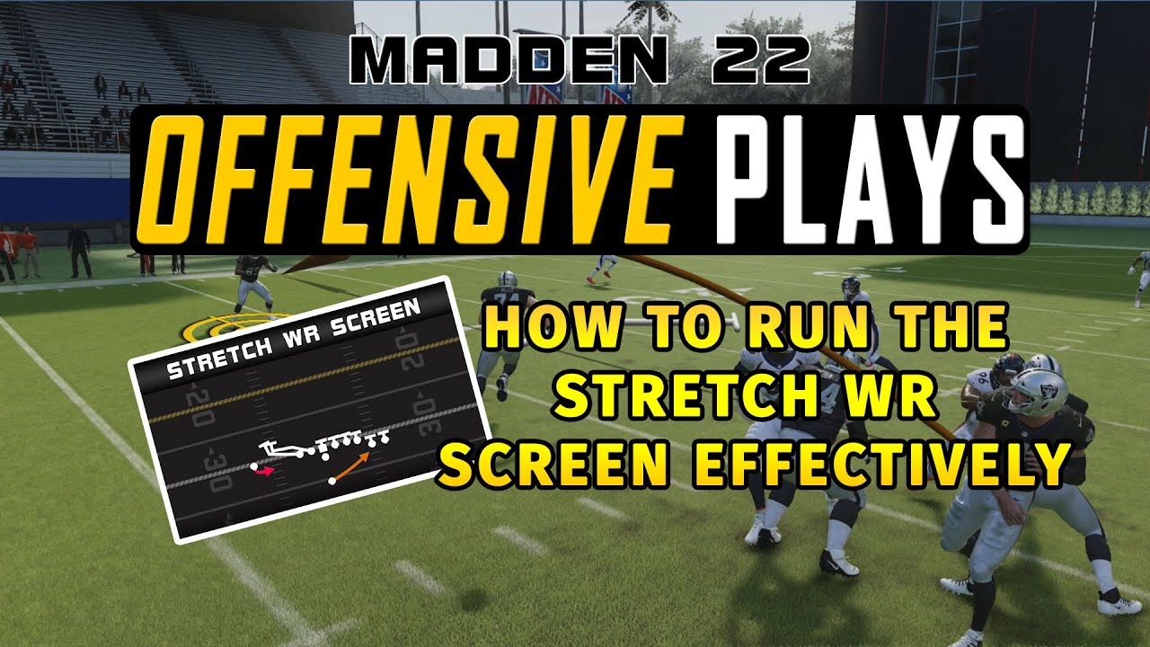 How to Run the Singleback Wing Pair - Stretch WR Screen Effectively - Madden Tips and Plays