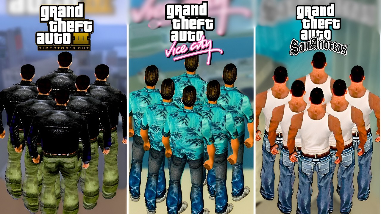 100 Clones Jumping from the Highest Point in GTA Games