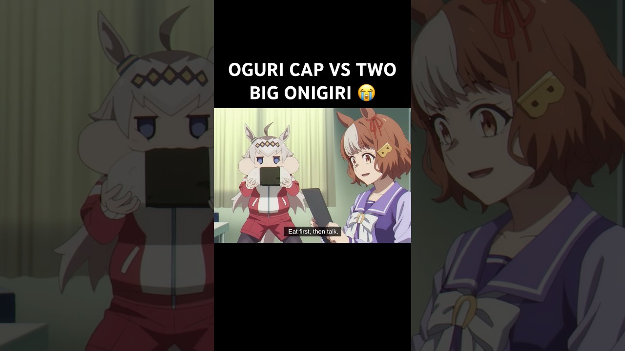 Oguri Cap&rsquo;s FACE When EATING 😭 #umamusume #umamusumeprettyderby #oguricap #anime