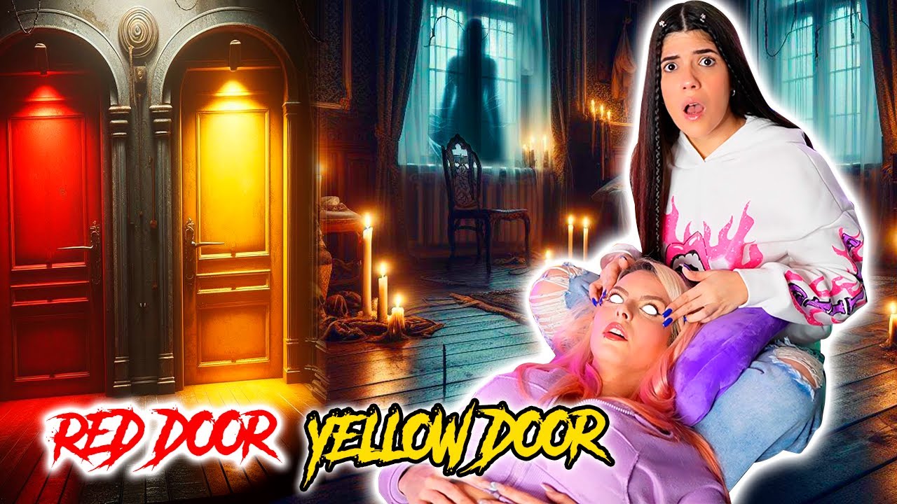 Probé el JUEGO de TERROR RED DOOR YELLOW DOOR a las 3 AM🔴🟡☠️ | Jenny Devil😈