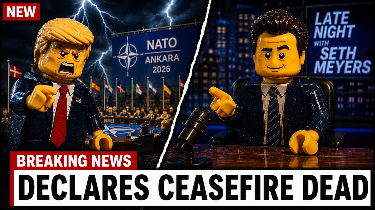 SETH MEYERS Breaks Down Trump's NATO Meltdown | Lego Animation