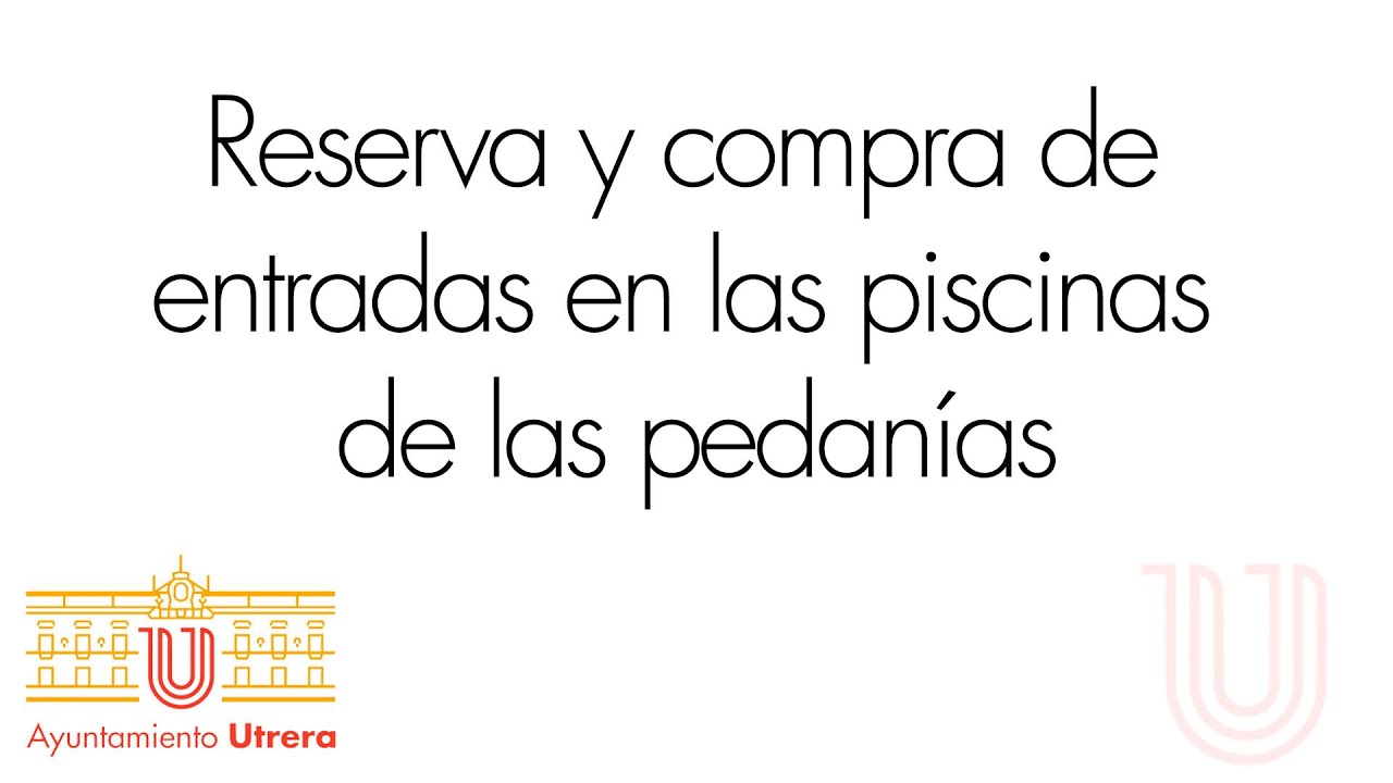 Reserva y compra de entradas  de baño recreativo en las piscinas de las pedanías.