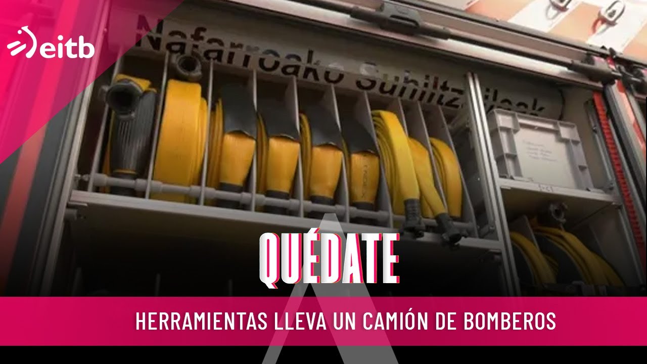 ¿Qué equipos y herramientas lleva un camión de bomberos para actuar en incendios o rescates?
