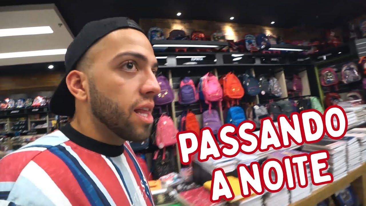 PASSAMOS UMA NOITE NUMA LOJA DE MATERIAL ESCOLAR!!