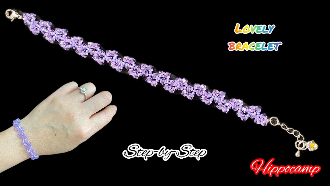 DIY Crystal Bracelet (step-by-step tutorial) @HippoCraft