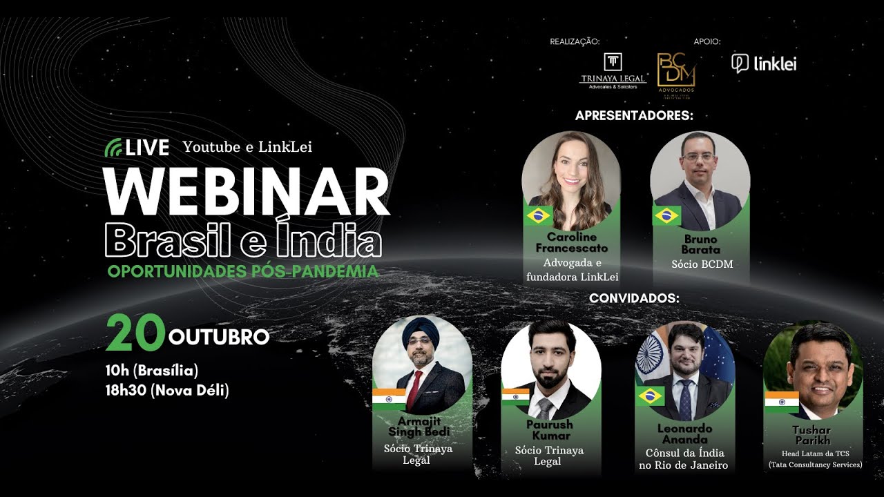 Webinar Brasil e &Iacute;ndia - Oportunidades p&oacute;s-pandemia