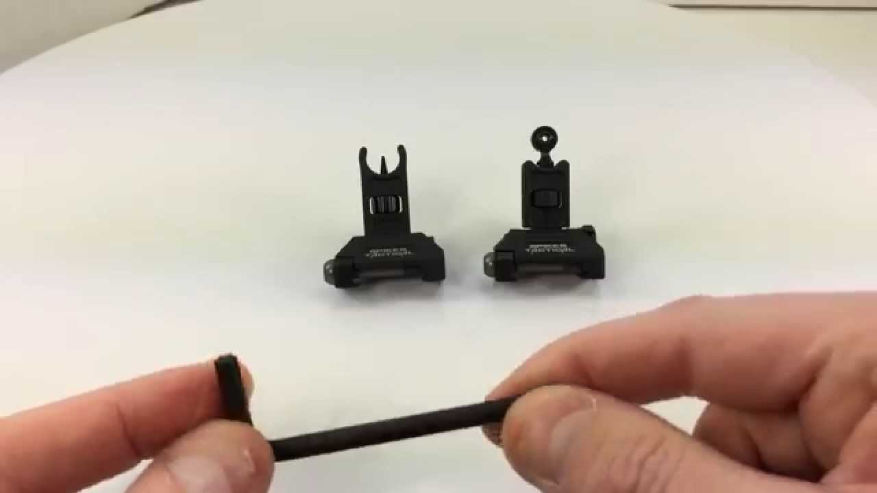 Spikes Tactical Micro folding backup sights - New product review