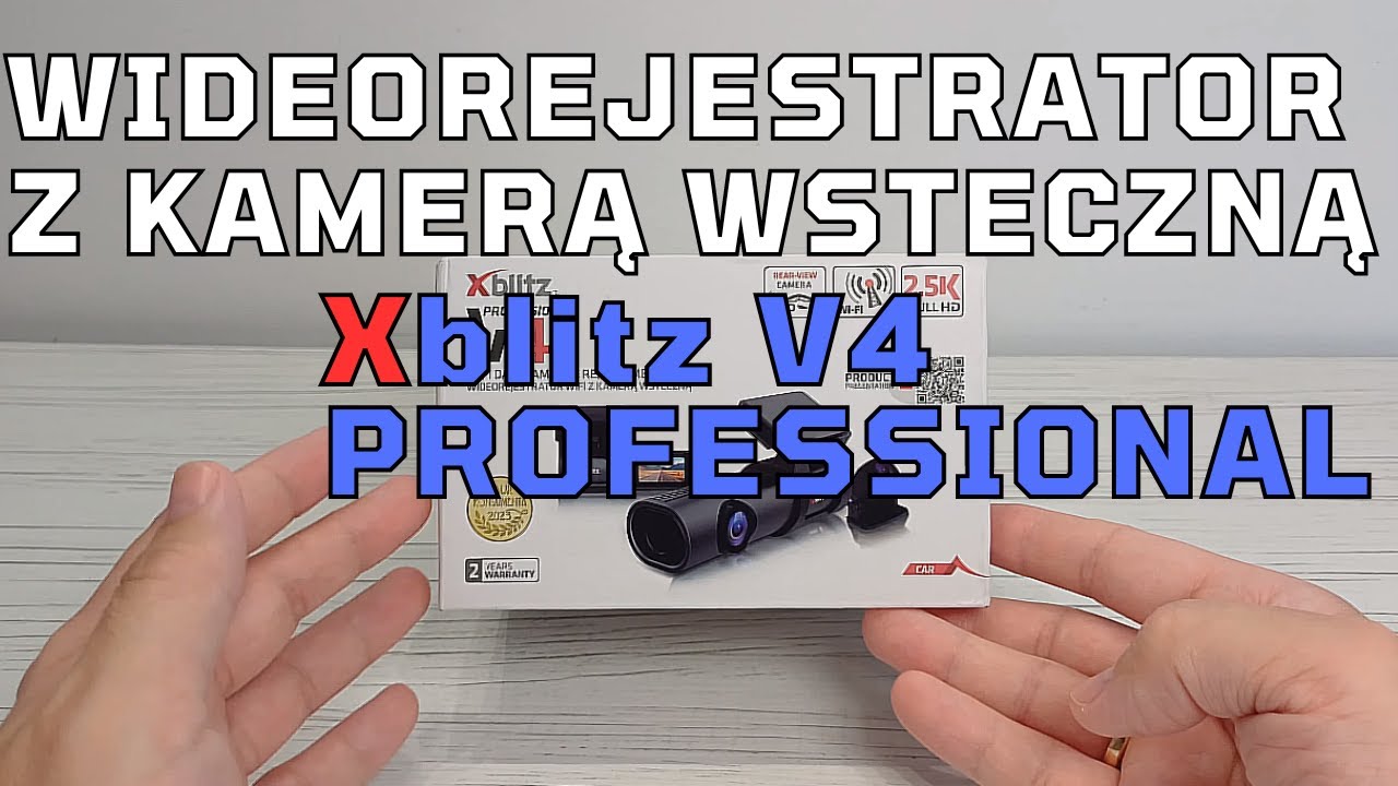 XBLITZ V4 PROFESSIONAL - Wideorejestrator WIFI z kamerą wsteczną – recenzja / nagrania przejazdu