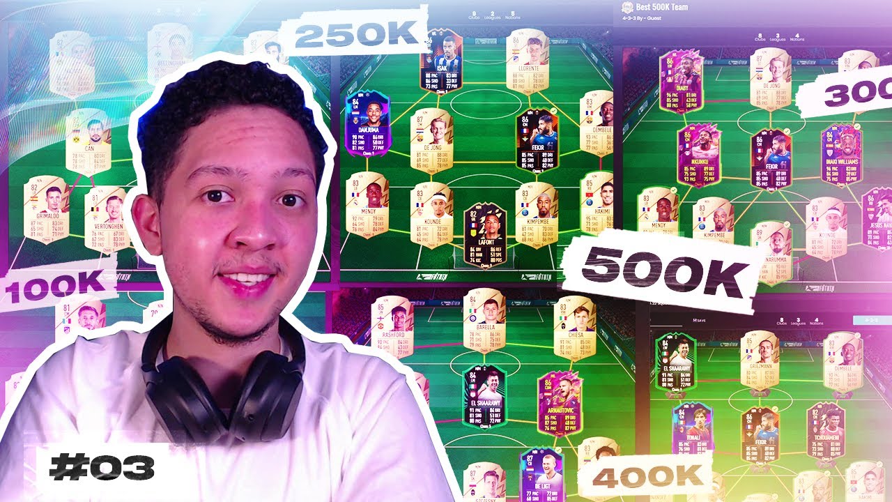 I BUILD YOUR TEAMS! FIFA 22 100K, 150K, 200K, 250K, 300K, 400K, 500K HYBRID SQUAD BUILDER