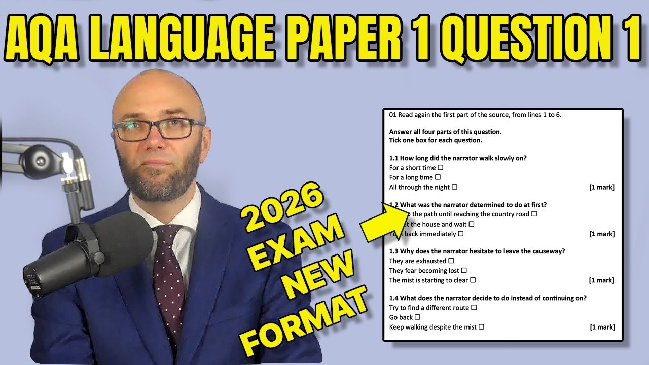 Экзаменационная работа AQA по английскому языку 2026 года, вопрос 1: Ваш гид