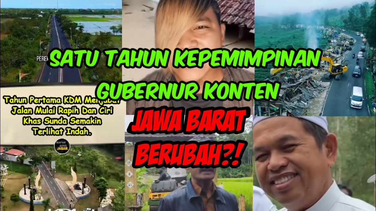 SATU TAHUN KEPEMIMPINAN GUBERNUR KONTEN‼️JAWA BARAT BERUBAH⁉️