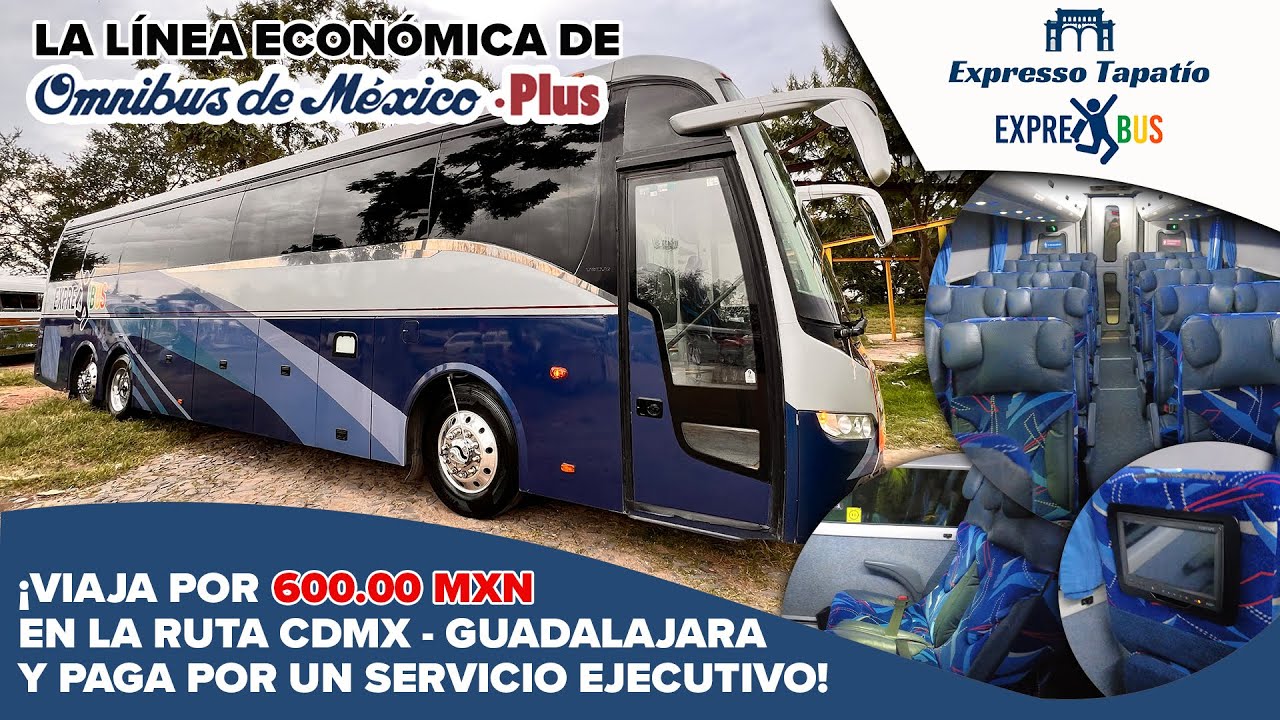 ¡Un viaje ejecutivo a bajo costo de CDMX a Guadalajara! | Sorprendente viaje en Expresbus | Russo...