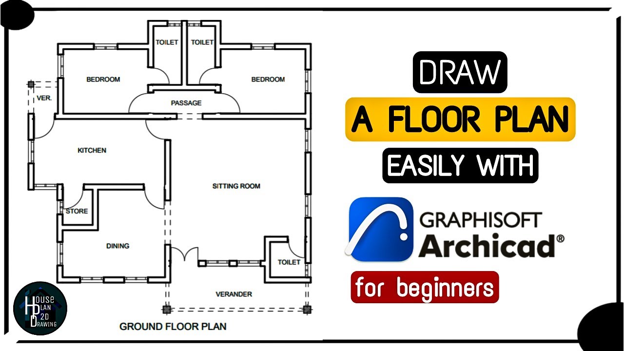Draw A Floor Plan Easily With Archicad For Beginners