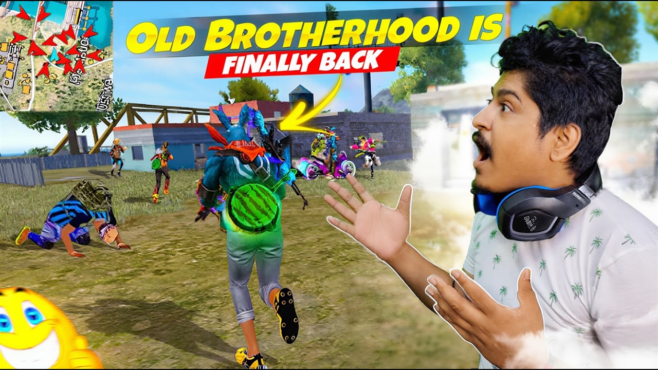 Old BROTHERHOOD is Finally Back 😈 Dangerous Gameplay in BR Ranked  Free Fire MAX