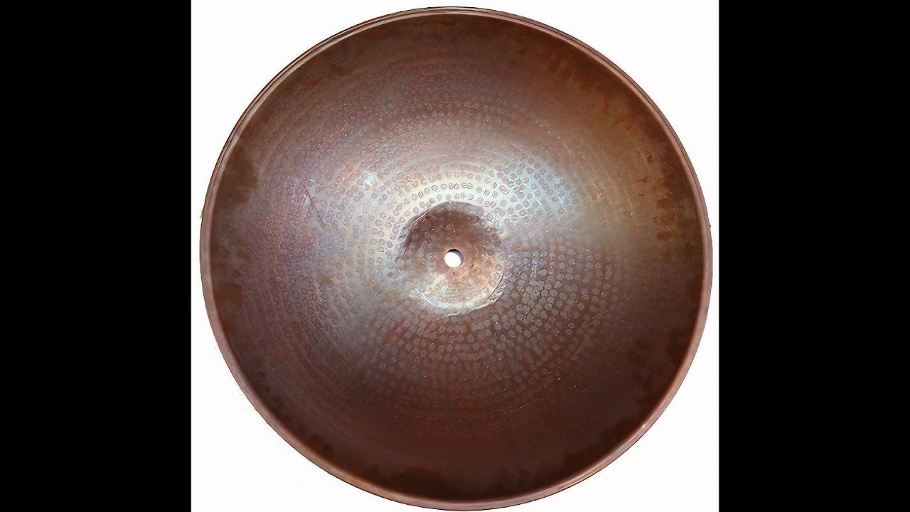 Hand Hammered Copper Garden Feature Bowl Planter