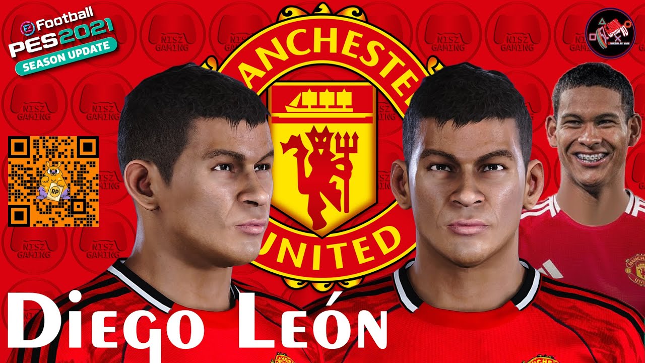 Создать лицо Диего Леона 🇵🇾 Манчестер Юнайтед | PES 2021 Face Build