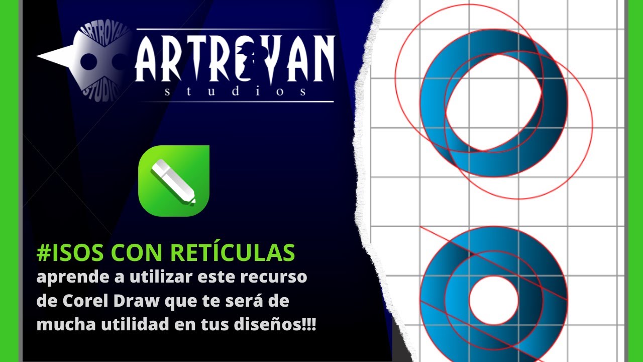 #coreldraw isos 3D a partir de retículas fácil y rápido!!!