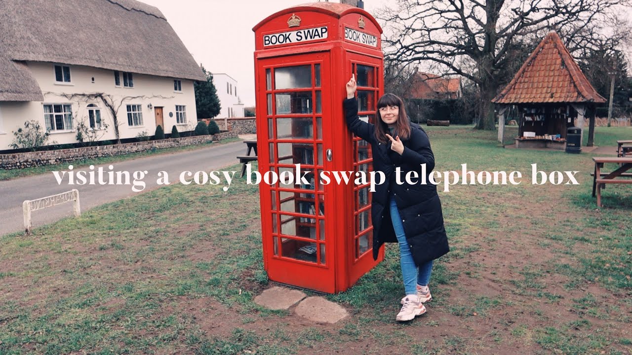 Visiting a Cosy Book Swap Telephone Box