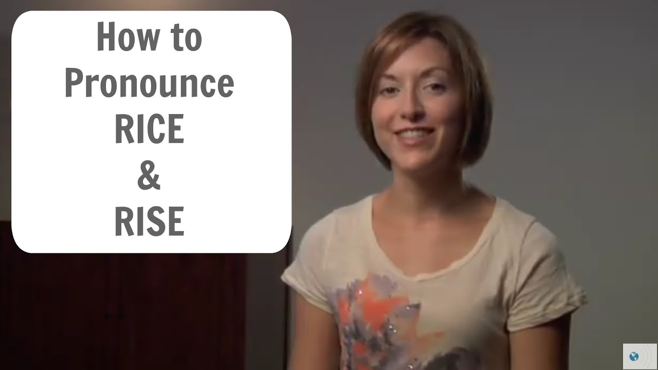 Learn to pronounce RICE 🍚 & RISE 🌅 - American English Pronunciation Lesson #learnenglish