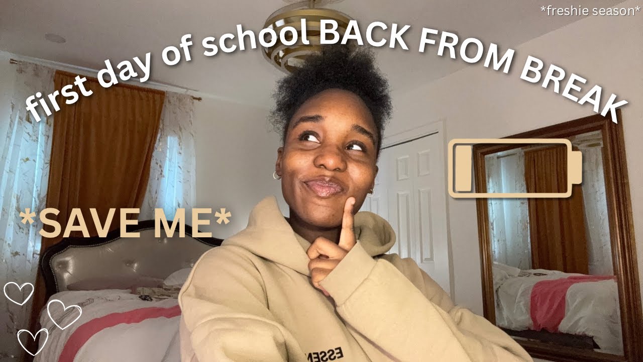 first day of school BACK FROM BREAK!😭 | grwm, homework, naps