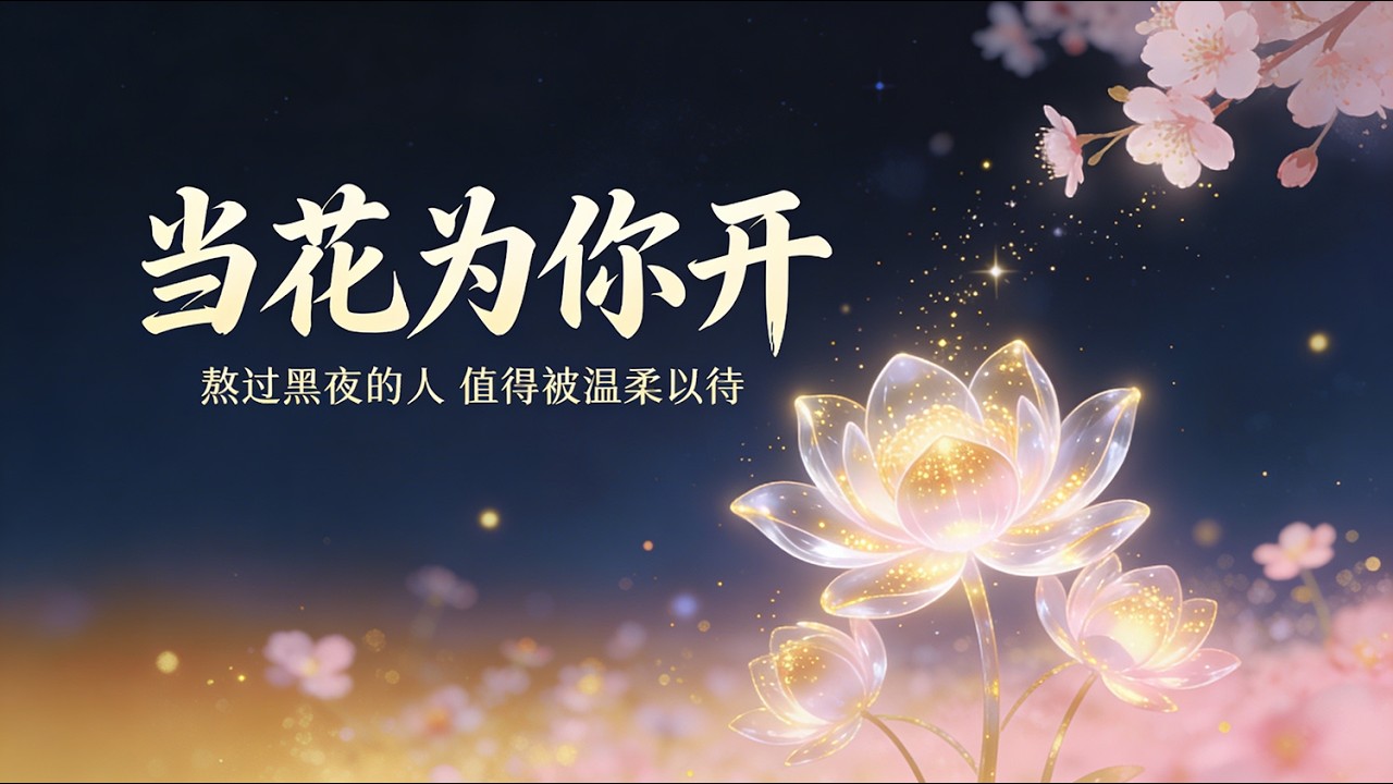 南無阿彌陀佛… 當花為你開  | 給所有獨自堅持的你一首溫柔的晚安歌