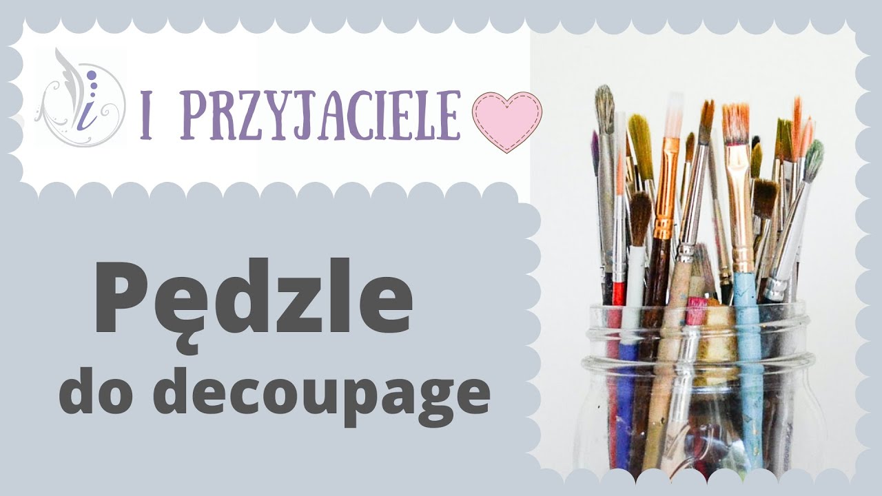 Pędzle do decoupage