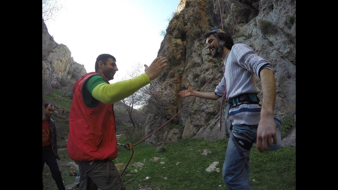 rock climbing at Djoxqi Dzor, Armenia (GoPro) HD