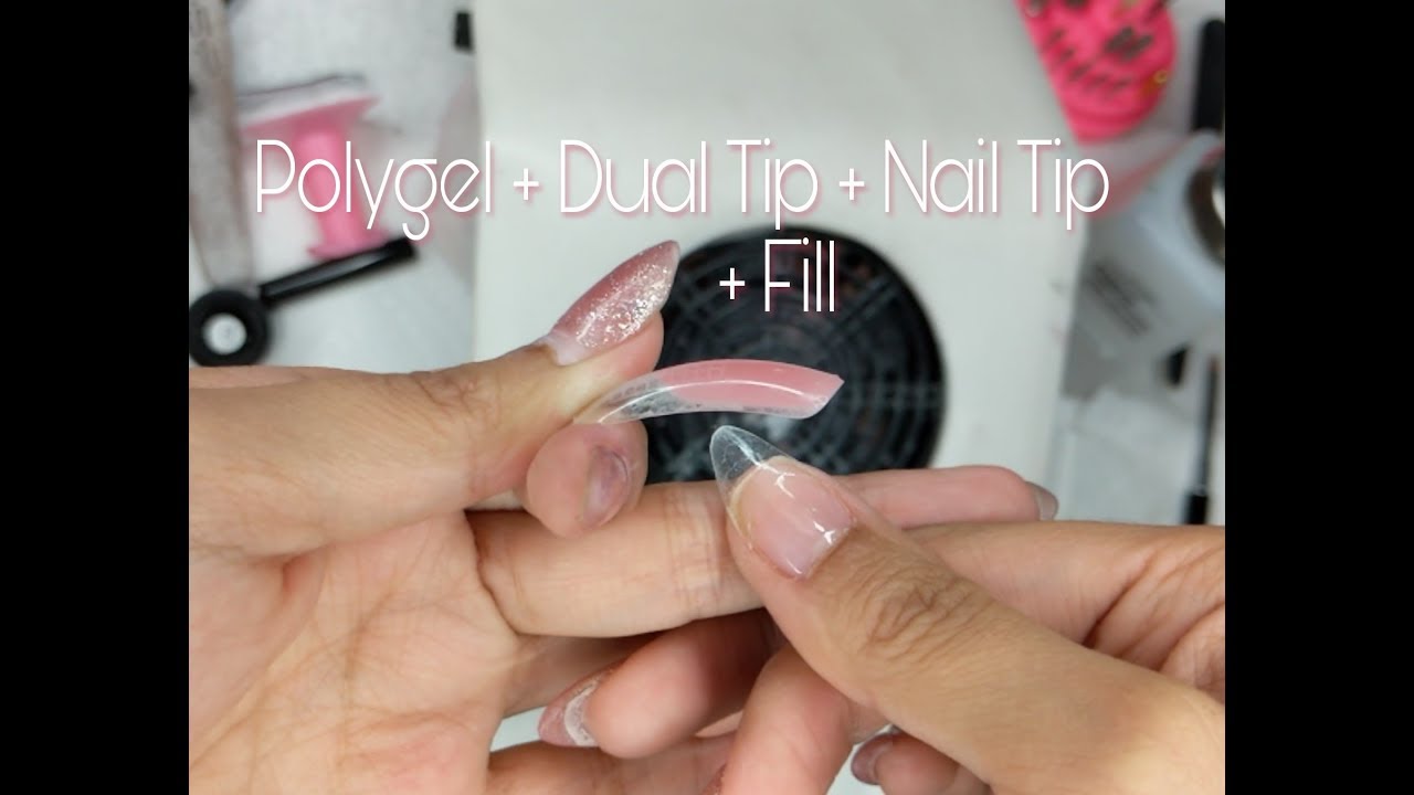 Polygel + Dual Form + Nail Tip & Fill