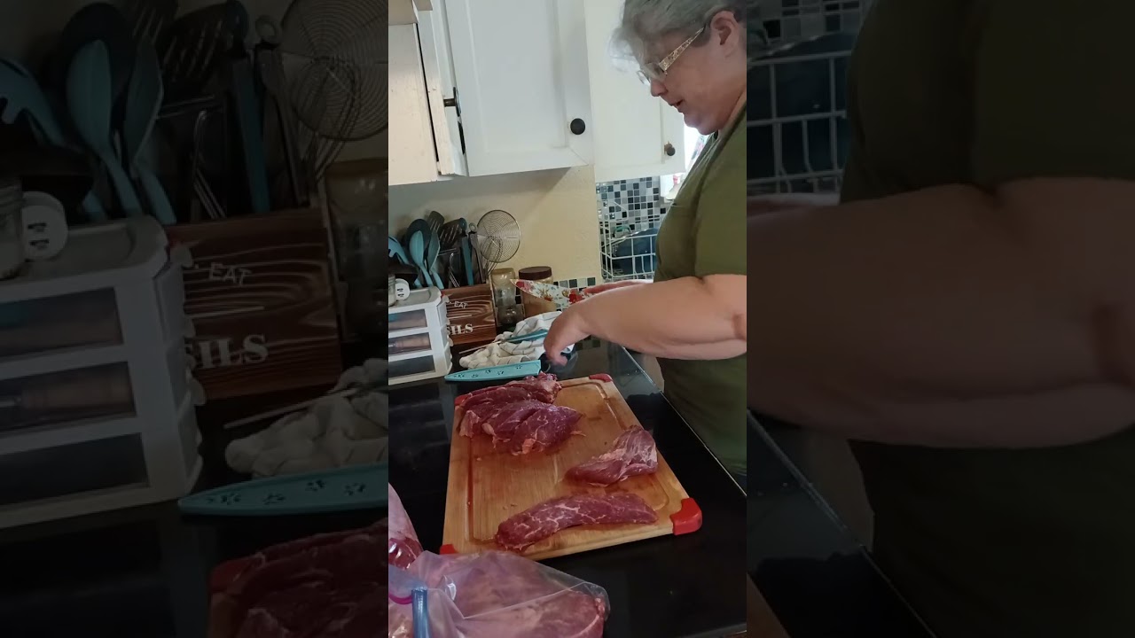 Break down a tri tip and make dinner with me
