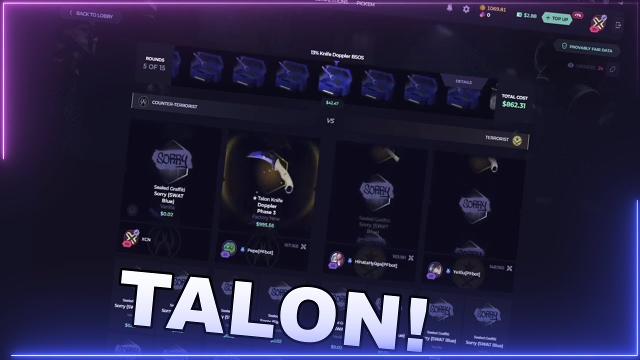 AWESOME TALON DOPPLER PULL ON SKIN CLUB!