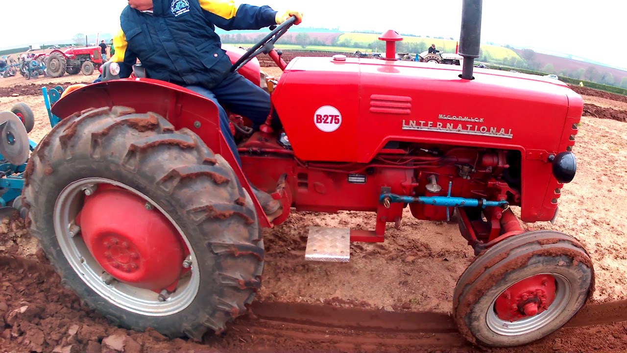 1956 McCormick International B275 Diesel Tractor With Ransomes Plough