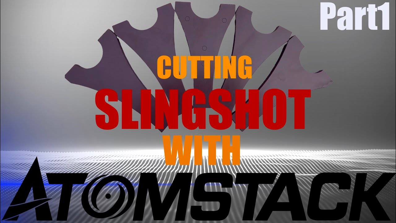 Cut Slingshot with Atomstack x20 Pro Laser Part1/ ….slingshot making…