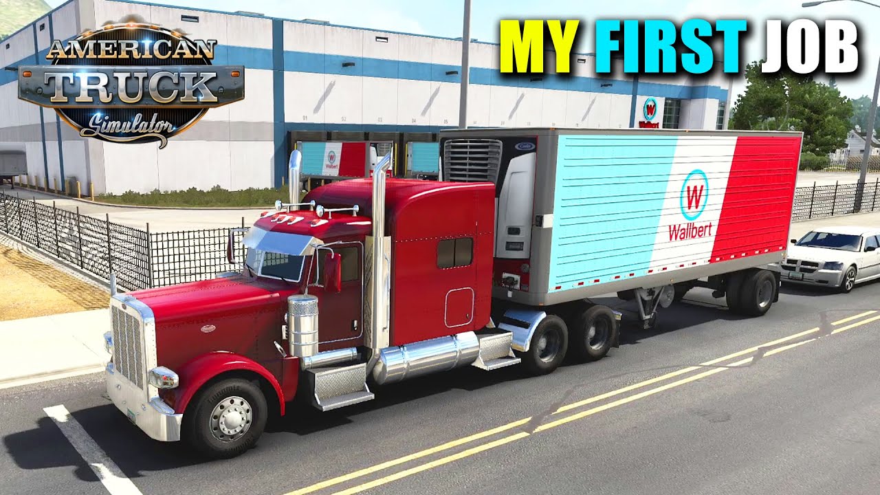American Truck Simulator - My First Job with Peterbilt Truck