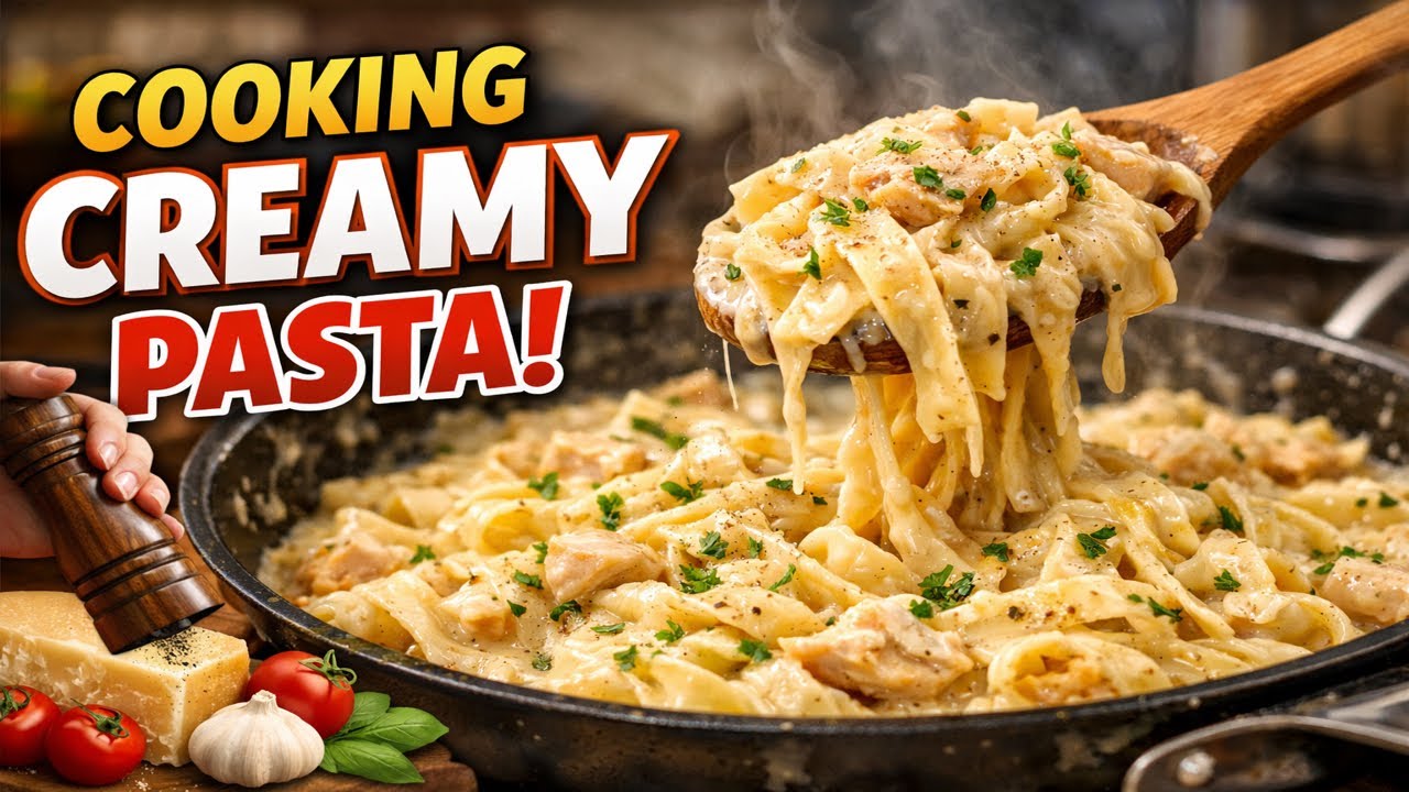 Creamy Chicken Pasta Recipe | Easy Cozy Dinner at Home | french pasta 