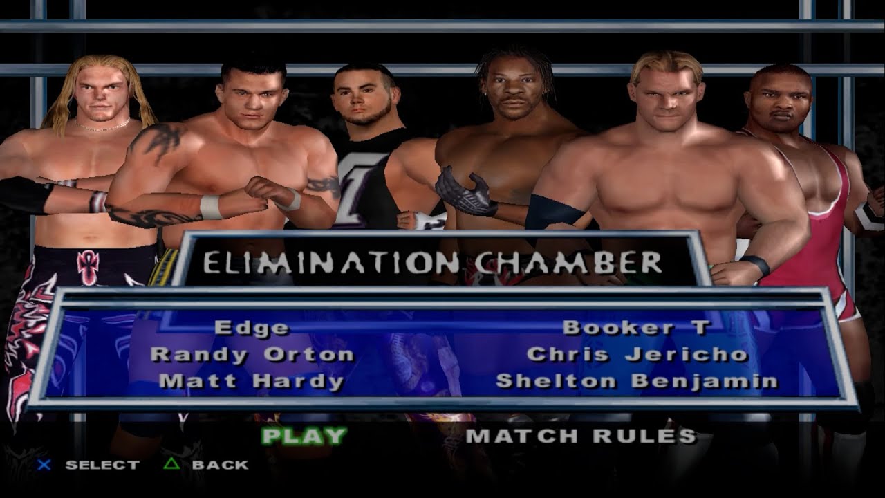 WWE SmackDown! HCTP - Edge,RandyOrton,MattHardy,BookerT,ChrisJericho,SheltonBenjamin