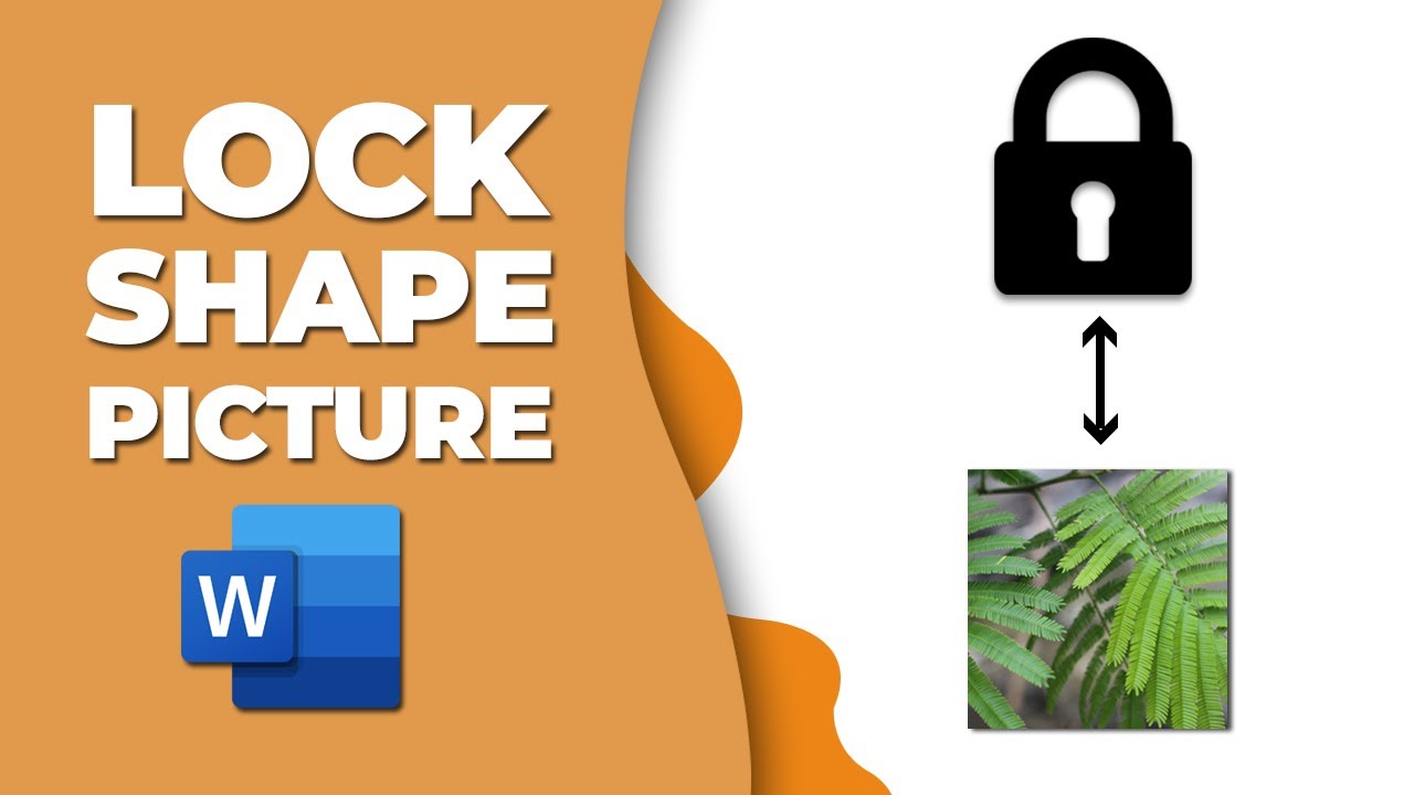 How to lock a shape on a picture in word